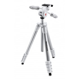 MANFROTTO Compact Advanced aluminium tripod with 3-way head White